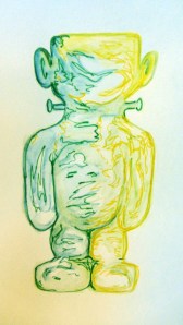 Jelly Baby deigned after Frankenstein