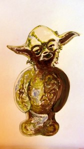 Jelly Baby designed after Yoda from Star Wars