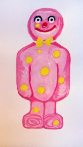 Jelly Baby designed after Mr. Blobby