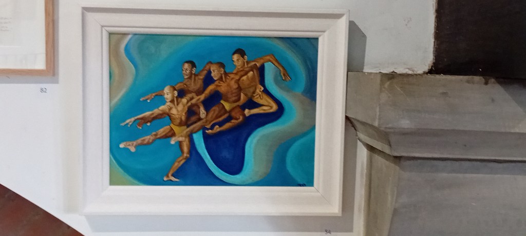 The 4 elements, my oil painting tucked away in a corner of the upstairs